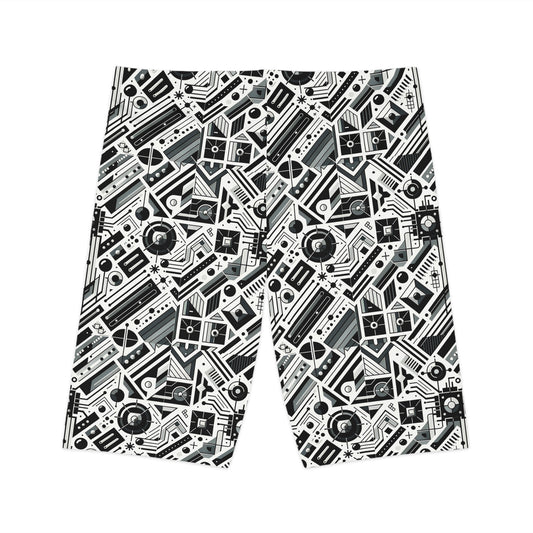 Digital Minimalism Minimalist Tech Women's Bike Shorts - 8404 Design-62