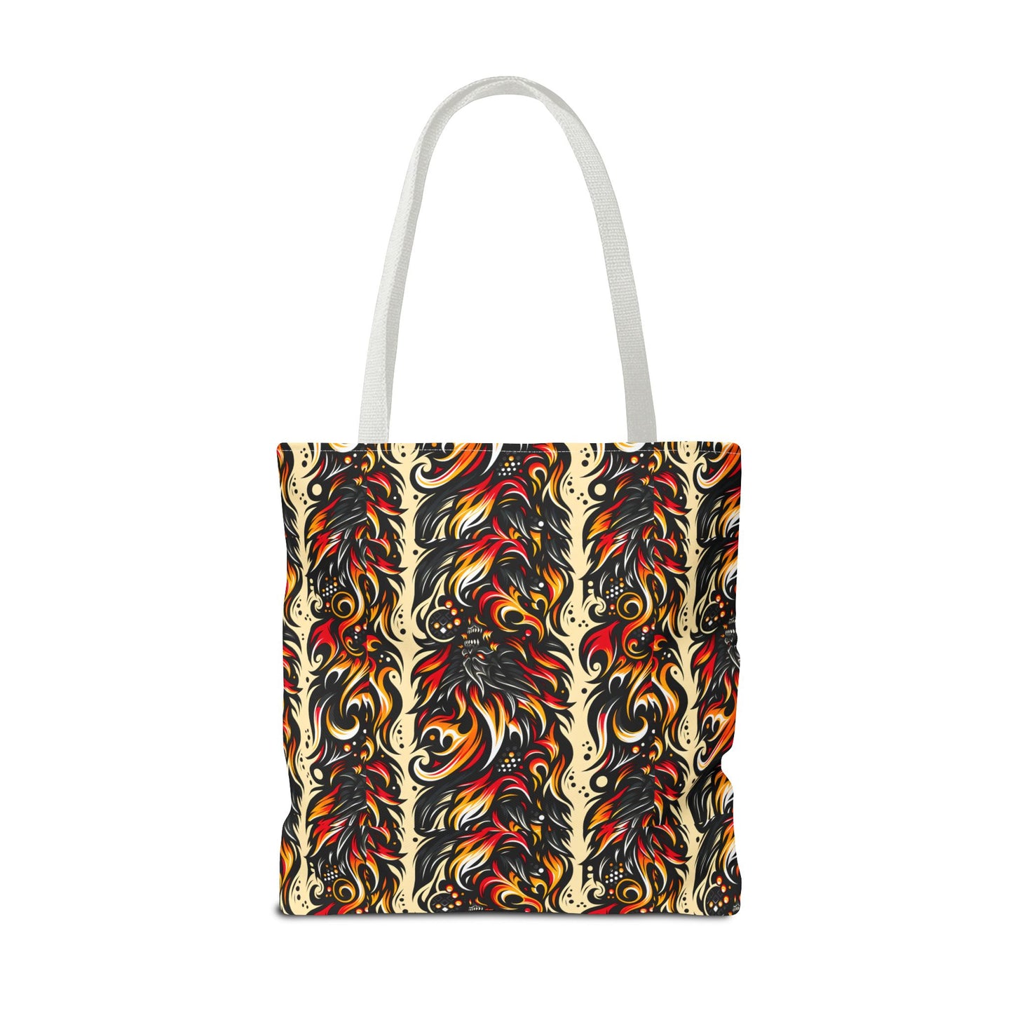 Flame Graphics Maximalist Streetwear Tote Bag - 8404 Design-65