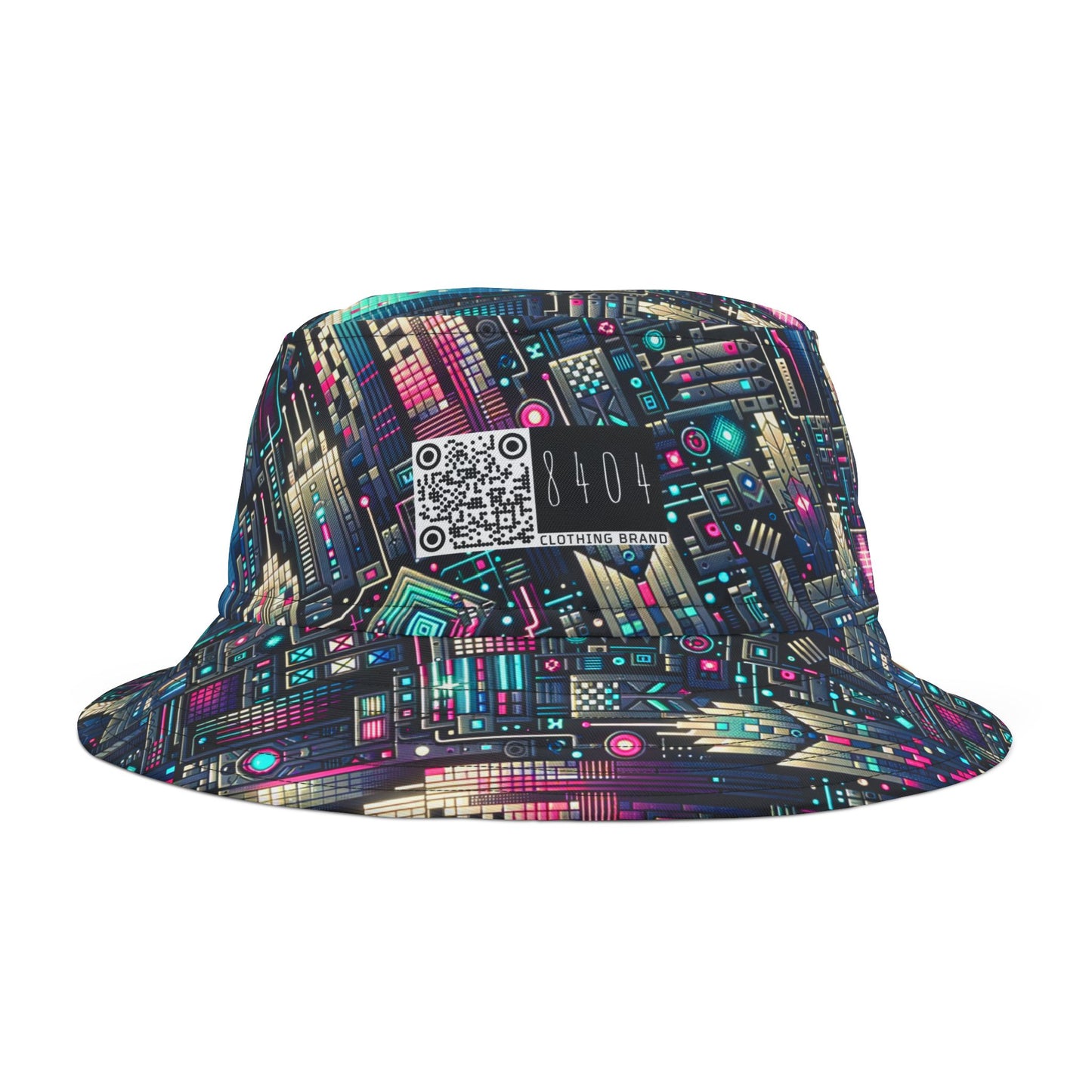 Digital Renaissance Tech-Forward Maximalism Bucket Hat - 8404 Design-56