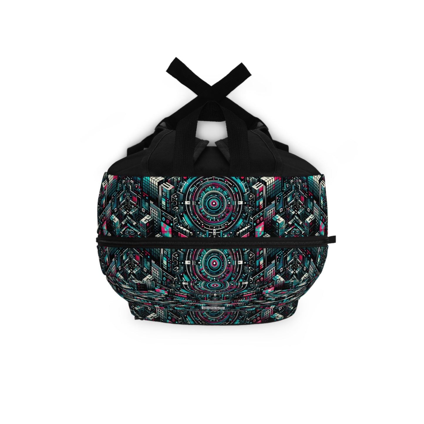 Digital Rebellion Tech-Inspired Streetwear Backpack - 8404 Design-54