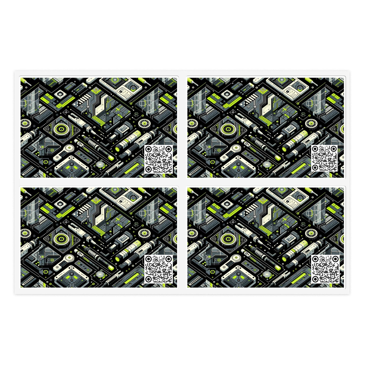 Tech Utility Futuristic Utility Sticker Sheets - 8404 Design-62