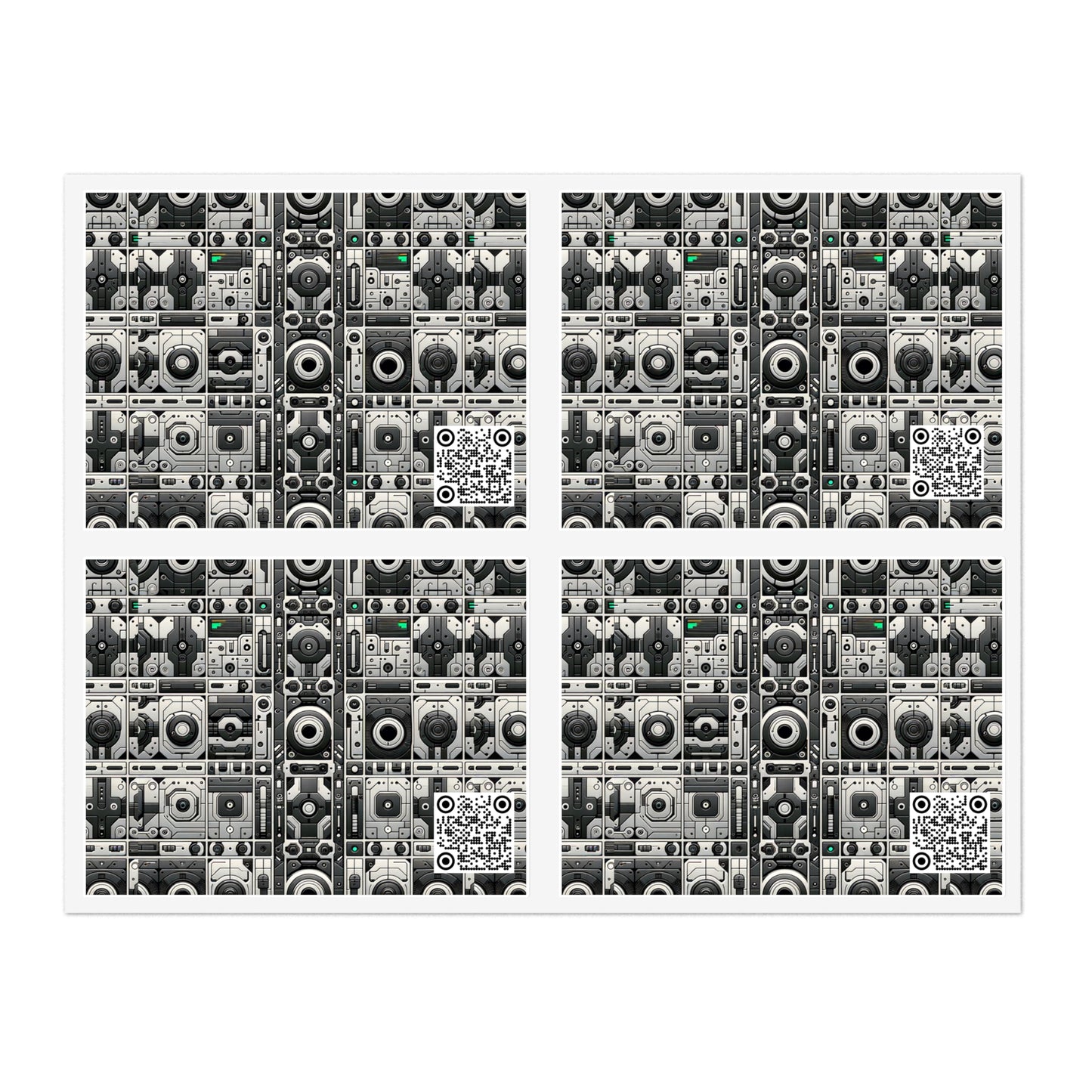 Tech Utility Aesthetics Tech-Forward Minimalism Sticker Sheets - 8404 Design-60