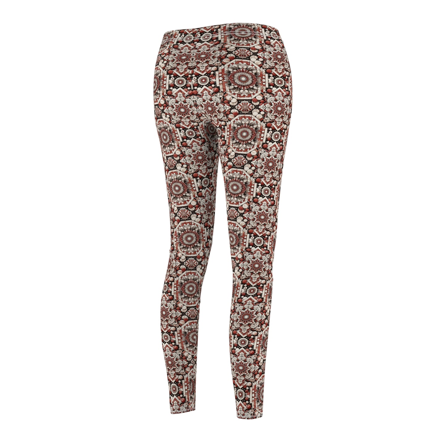 Neo Jomon Sculptural Aesthetics Artisanal Streetwear Women's Cut & Sew Casual Leggings - 8404 Design-55