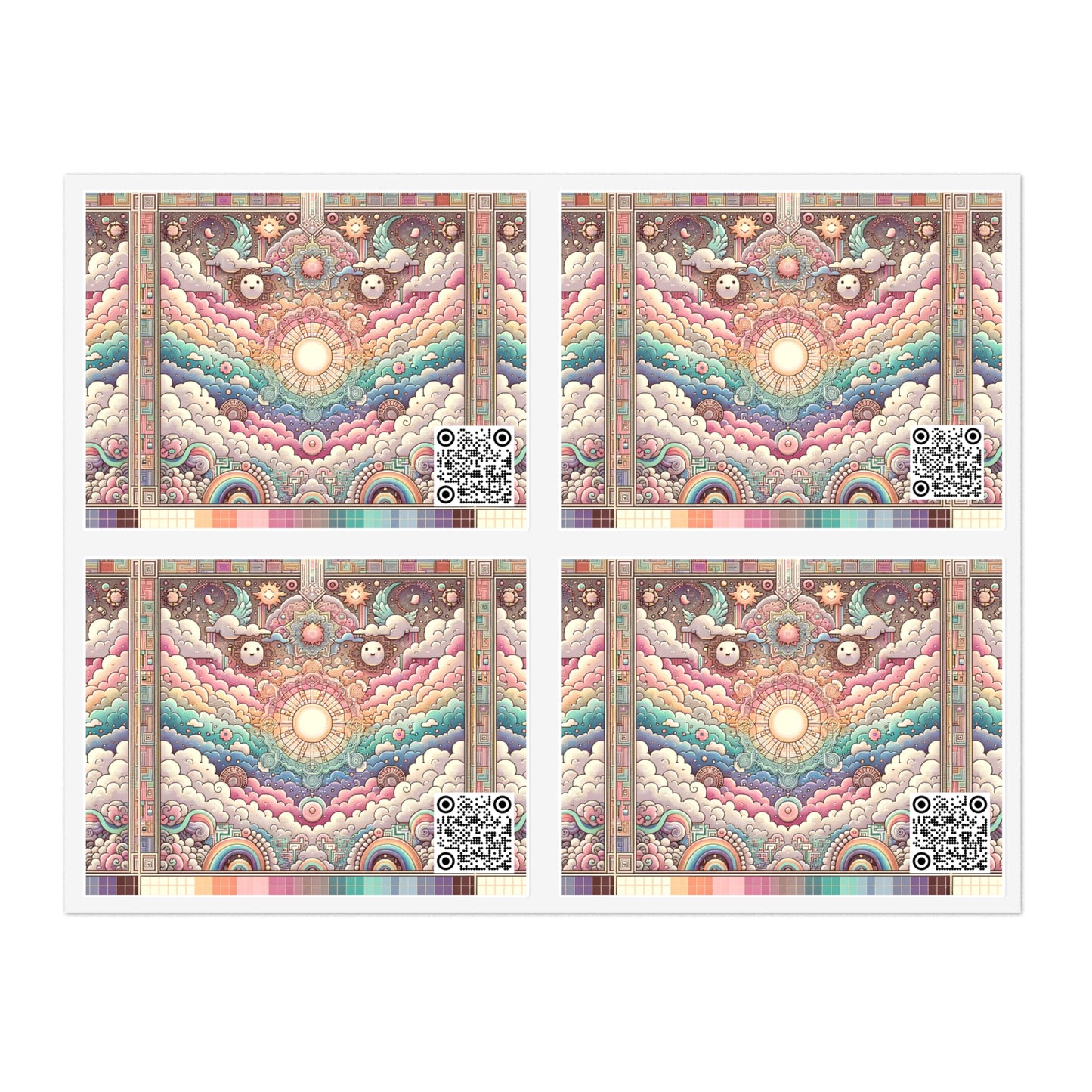 Digital Dreamland Whimsical and Nostalgic Streetwear With a Digital Twist Sticker Sheets - 8404 Design-56
