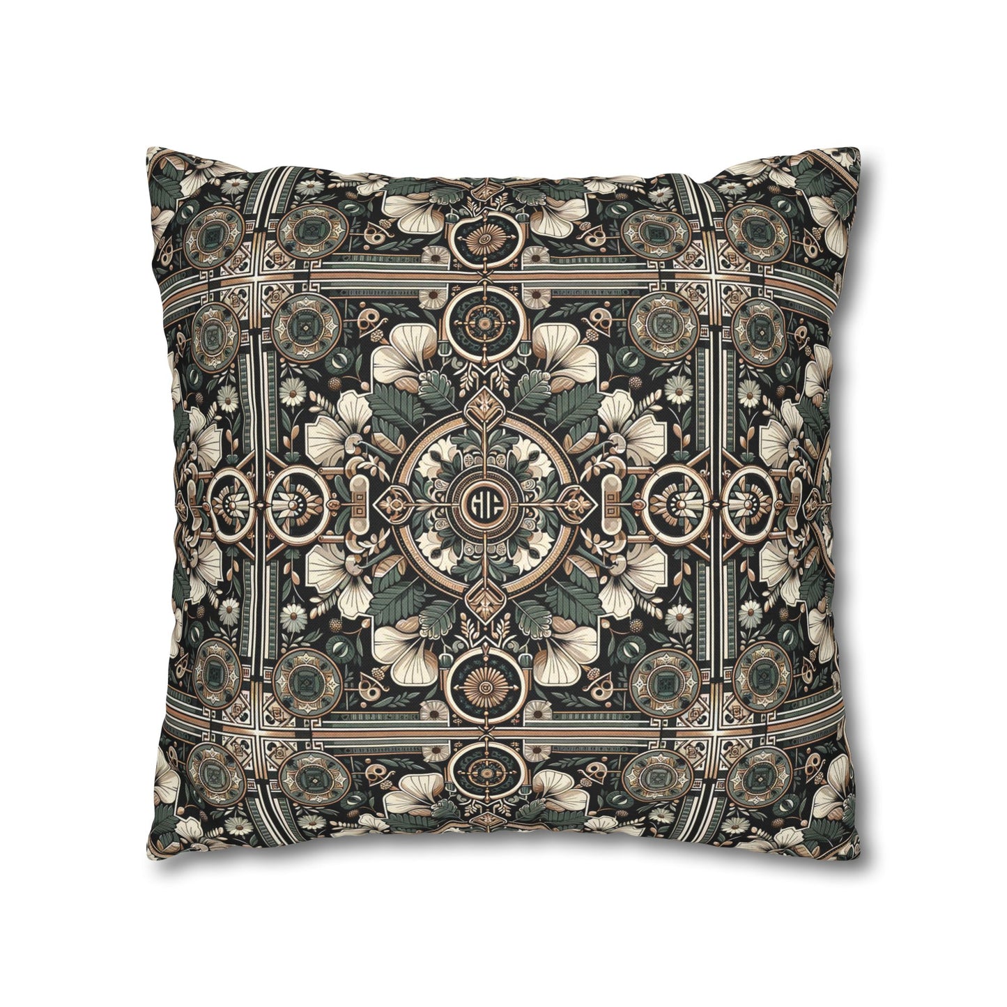 Cyber Garden Party Tech Garden Extravaganza Spun Polyester Square Pillowcase - 8404 Design-66