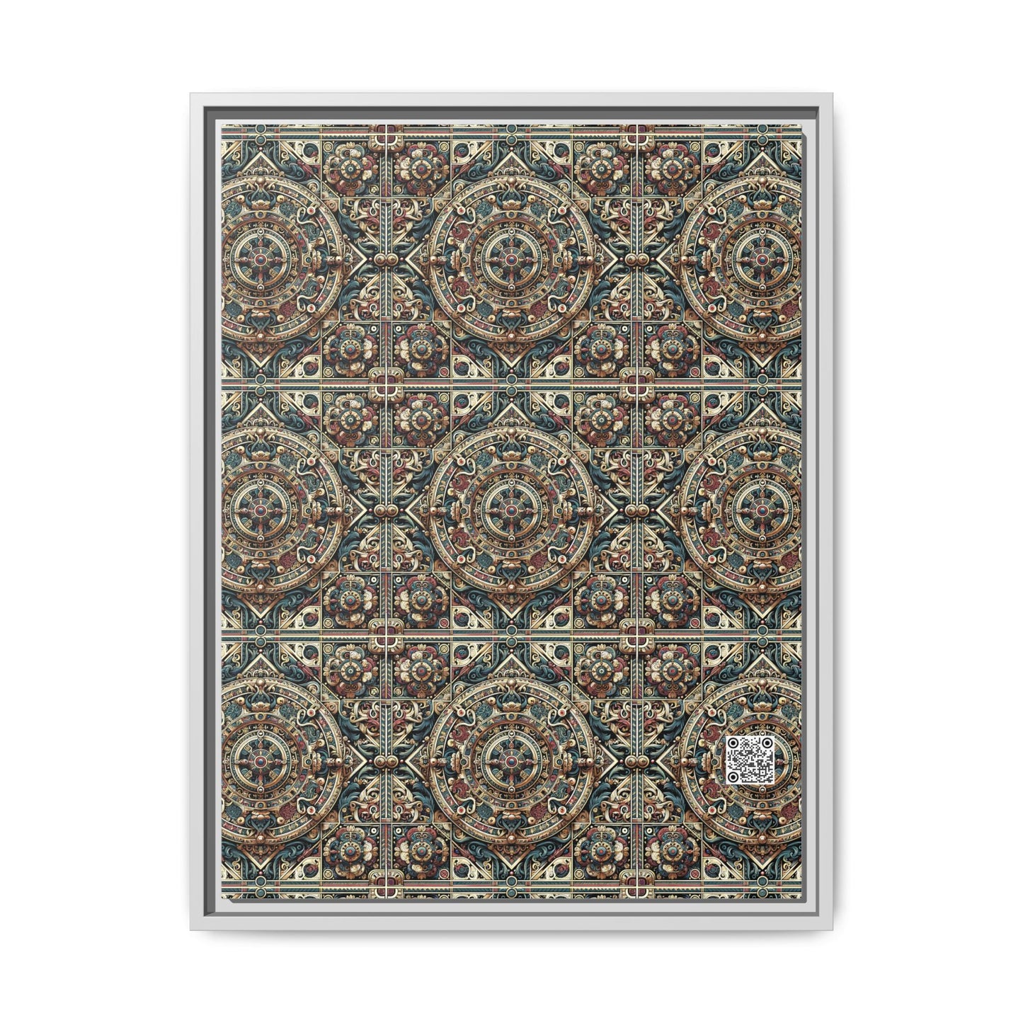 Urban Renaissance Historical Fusion With Street Edge Matte Canvas, Framed (multi-Color) - 8404 Design-57 A
