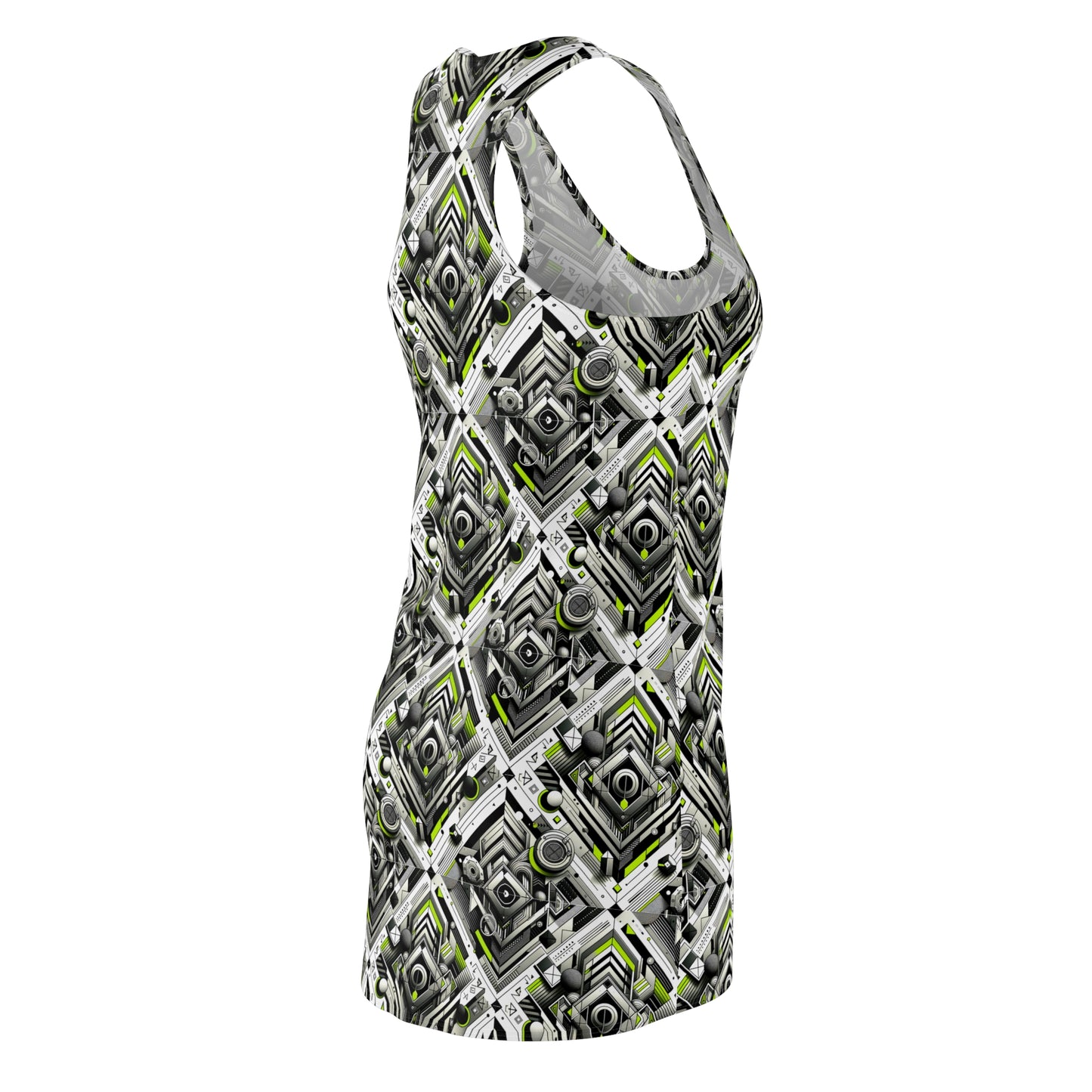 Elevated Sporty Tech Tech-Forward Streetwear Women's Cut & Sew Racerback Dress - 8404 Design-70