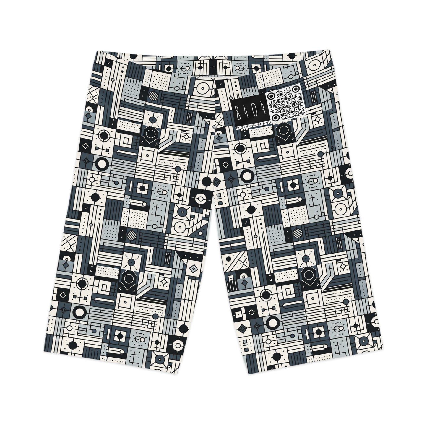 Digital Minimalism Minimalist Tech Women's Bike Shorts - 8404 Design-49