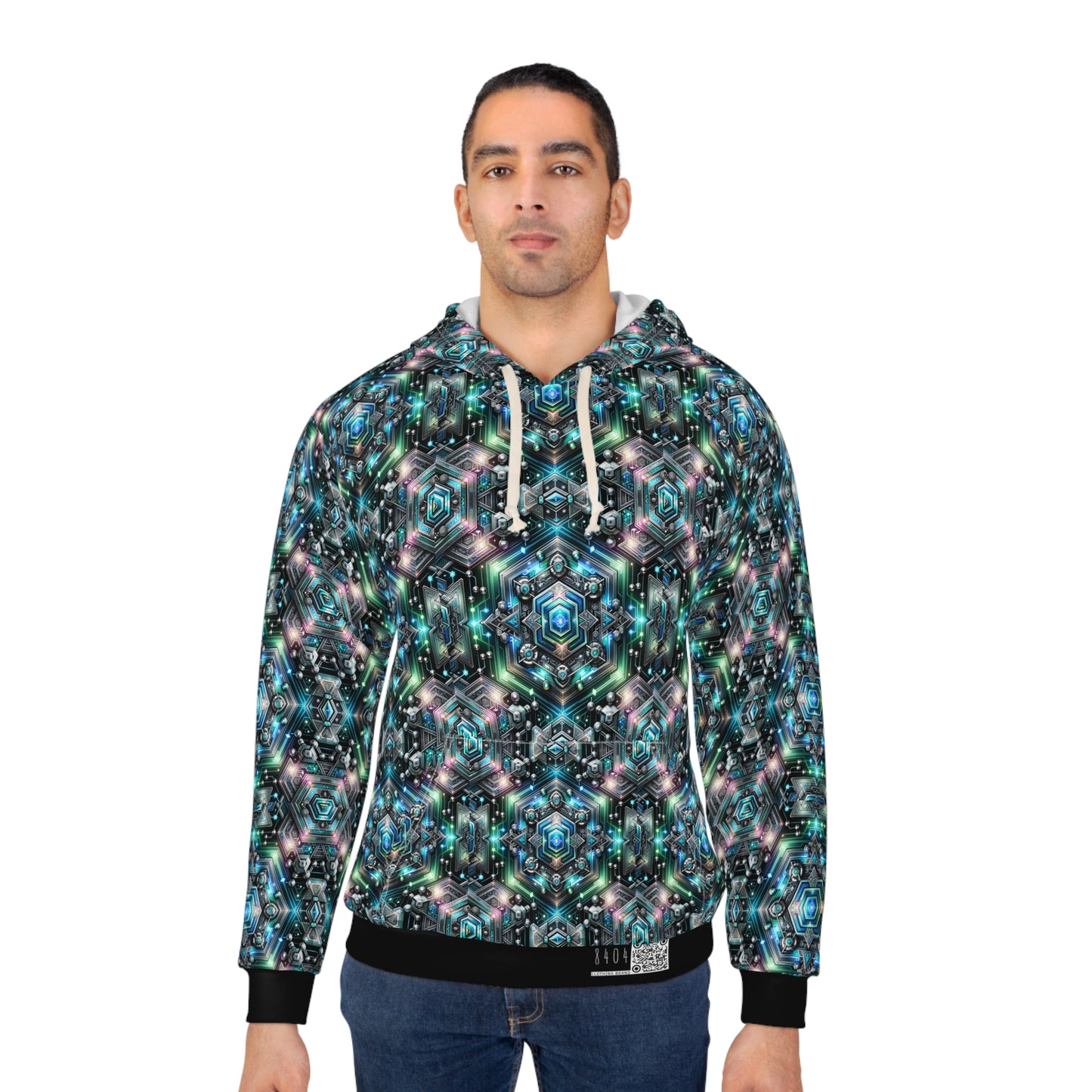 Tech-Infused Futurism Futuristic Tech Pullover Hoodie - 8404 Design-63