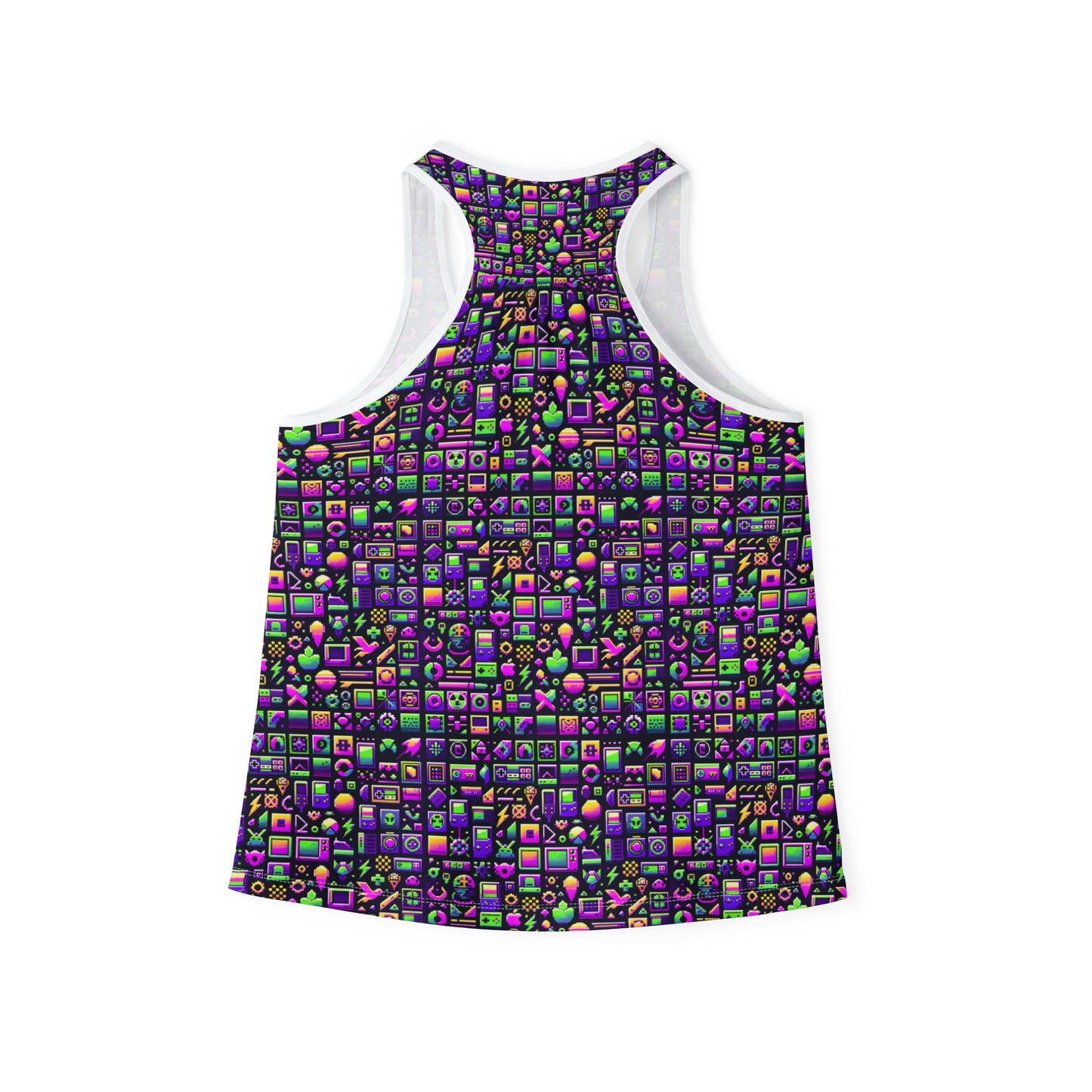 Digital Nostalgia Remix Modern Vintage Fusion Women's Tank Top - 8404 Design-49