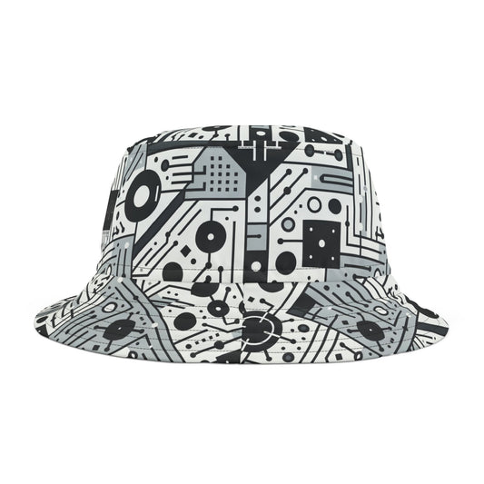Digital Minimalism Minimalist Tech Bucket Hat - 8404 Design-48