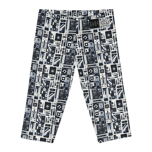 Minimalist Athleisure Minimalist Tech Women's Capri Leggings - 8404 Design-60