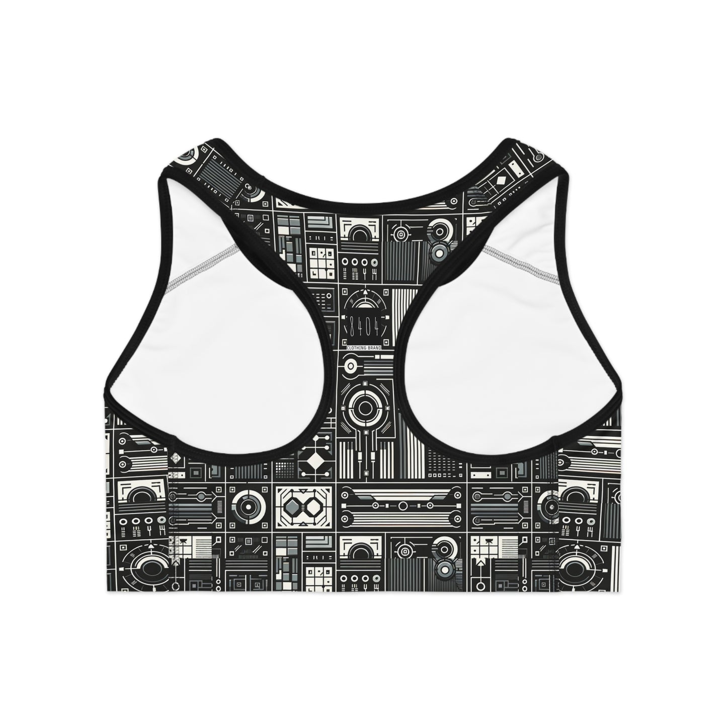Digital Minimalism Minimalist Tech Sports Bra - 8404 Design-62