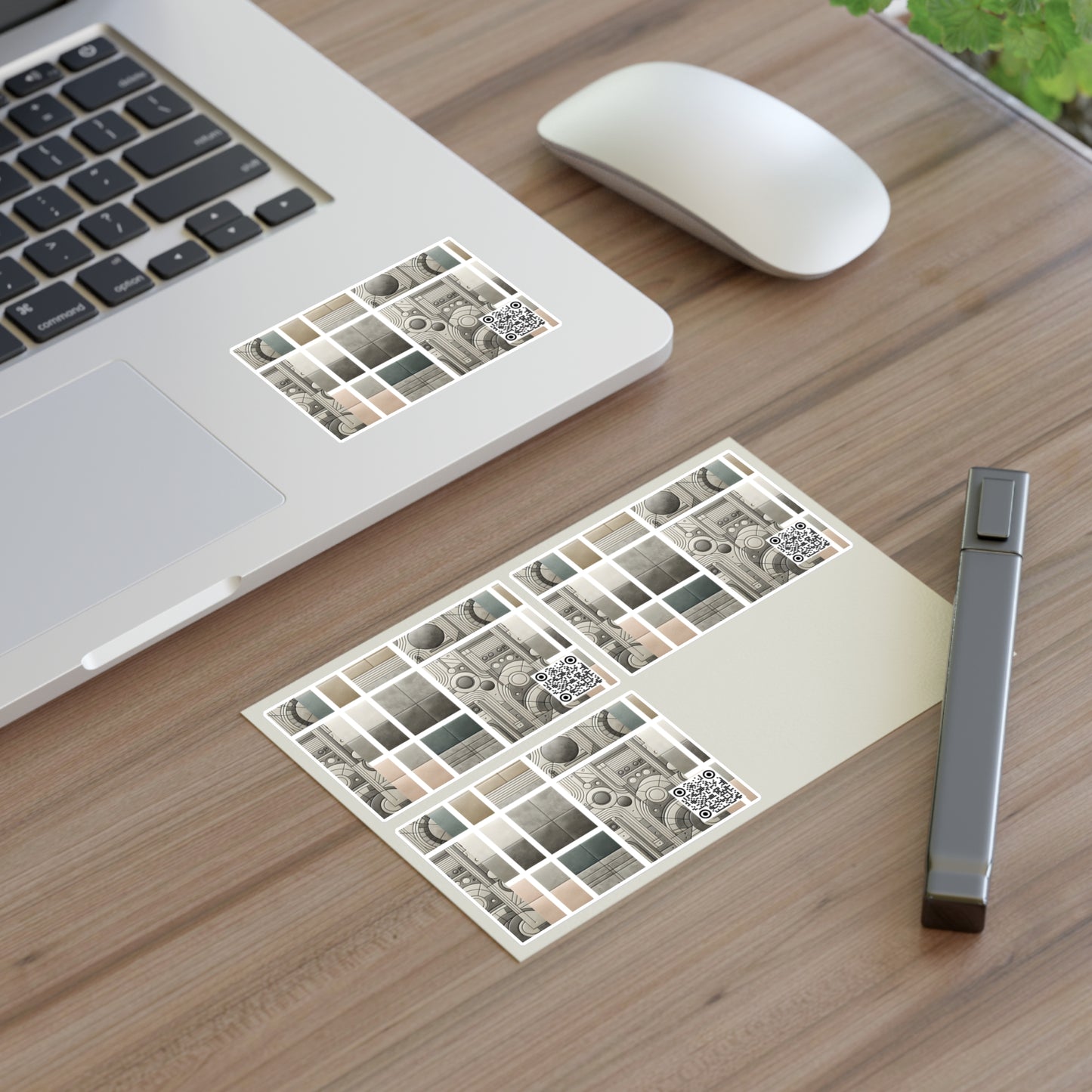 Tech Utility Chic Tech-Forward Minimalist Sticker Sheets - 8404 Design-59