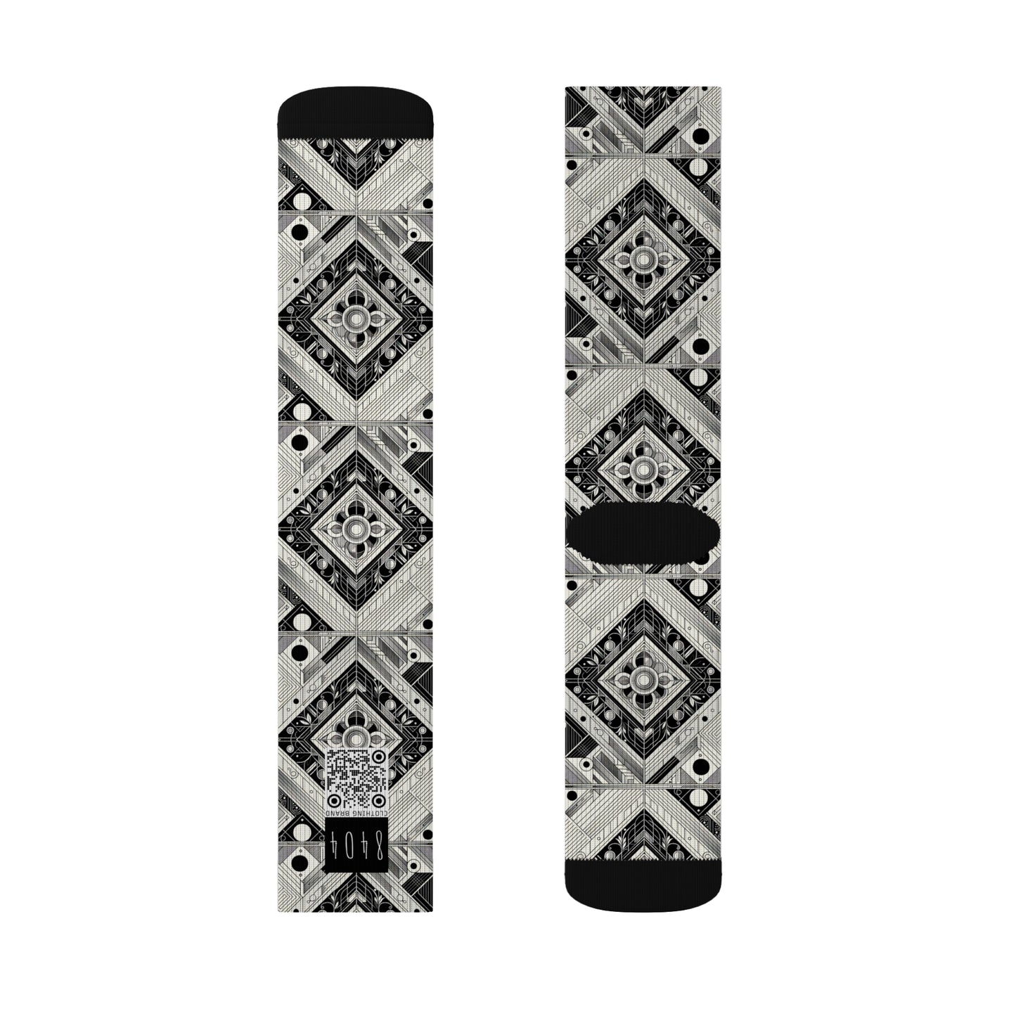 Tech Minimalism Minimalist Tech Sublimation Socks - 8404 Design-54