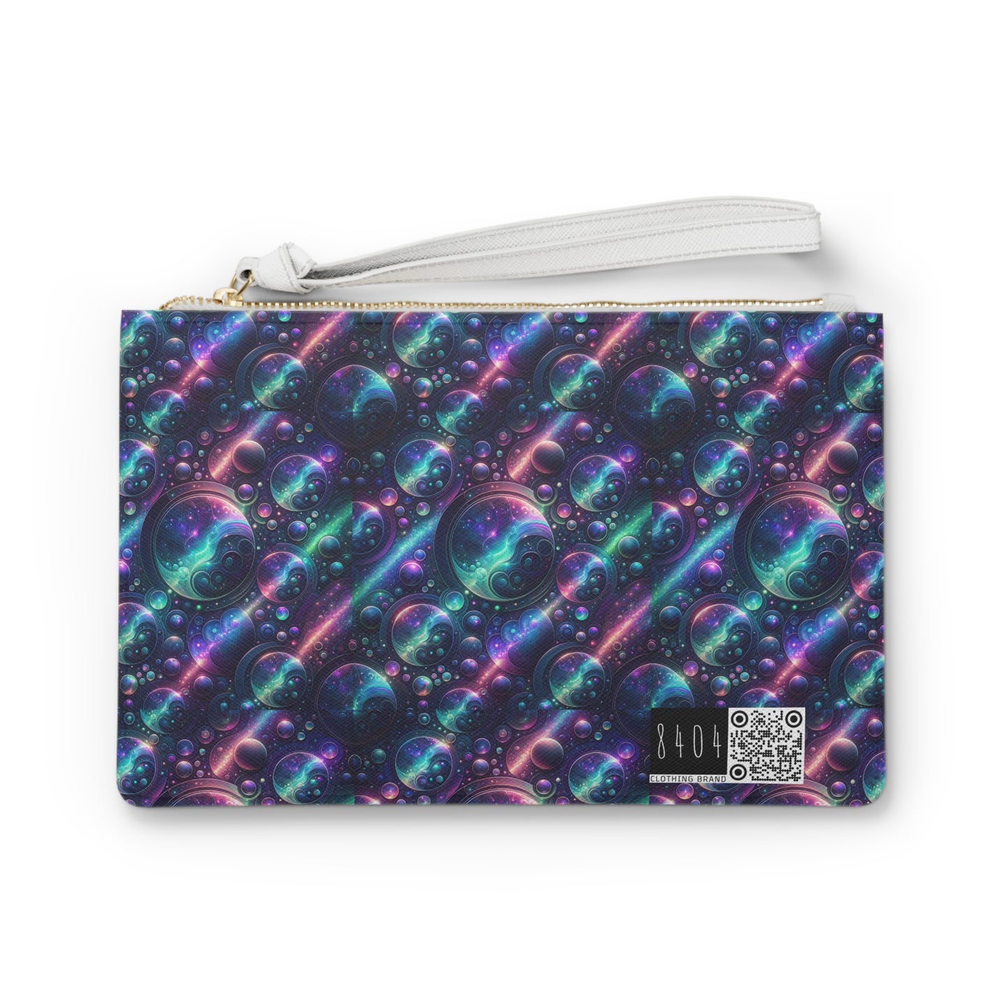 Iridescent Tech Fusion Tech-Forward Streetwear Clutch Bag - 8404 Design-51