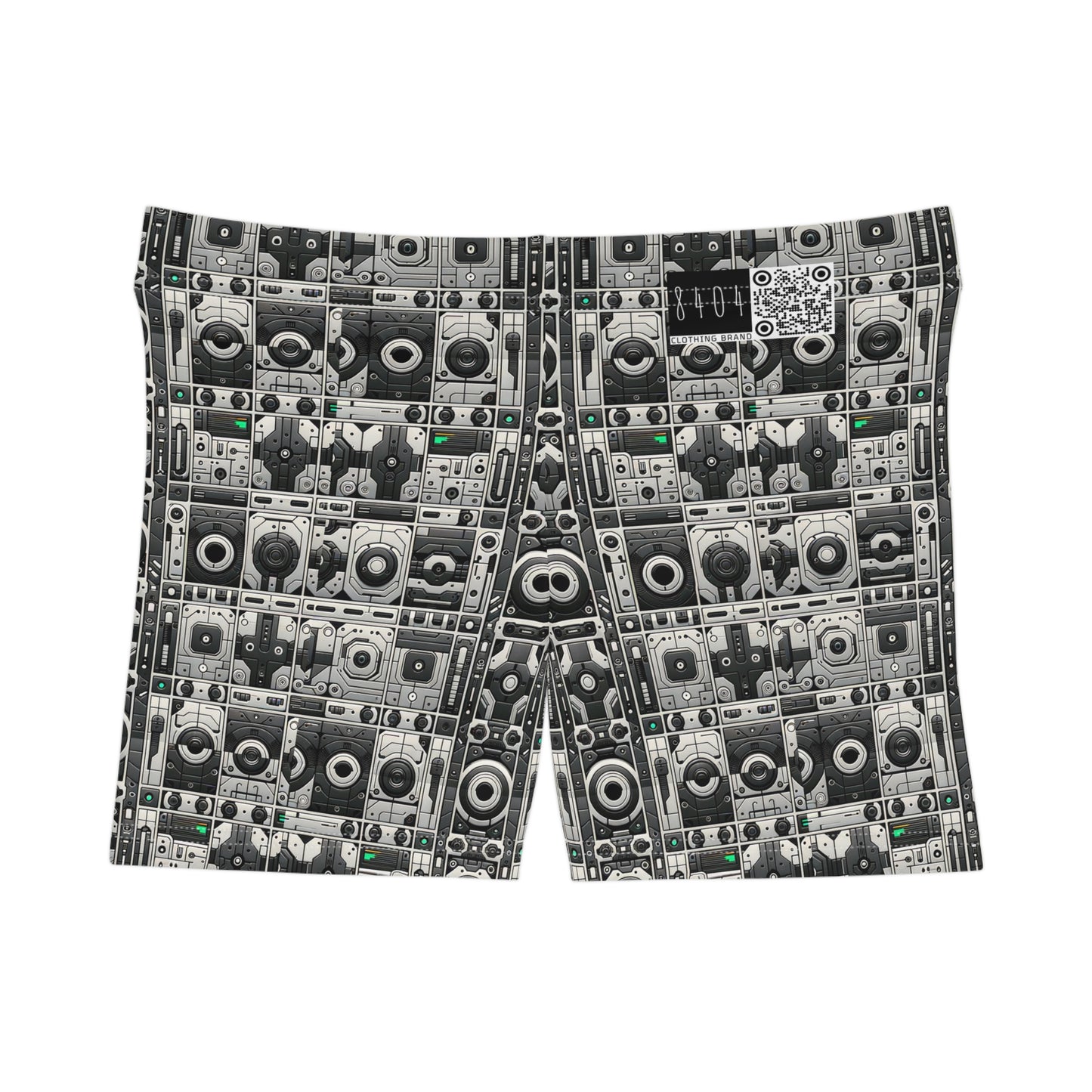 Tech Utility Aesthetics Tech-Forward Minimalism Women's Shorts - 8404 Design-60