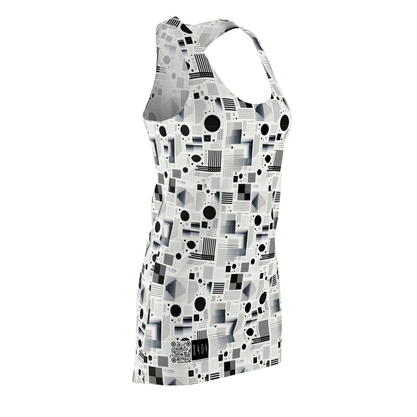 Digital Minimalism Minimalist Tech Women's Cut & Sew Racerback Dress - 8404 Design-60