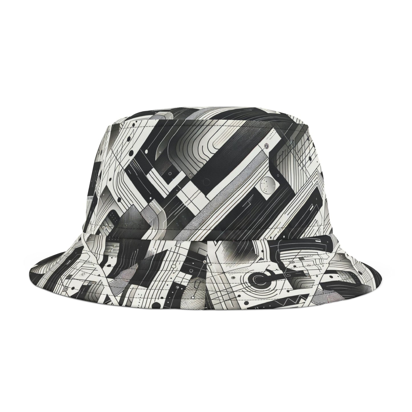 Digital Minimalism Minimalist Tech Bucket Hat - 8404 Design-57