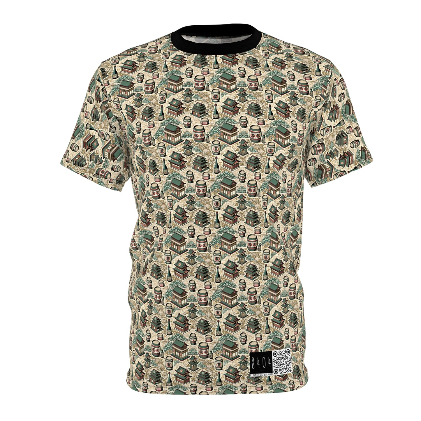 Cultural Artisanal Fusion Contemporary Cultural Elegance Unisex Cut & Sew Tee - 8404 Design-68