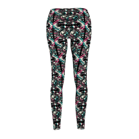 Digital Artistry Digital-native Streetwear Women's Cut & Sew Casual Leggings - 8404 Design-62