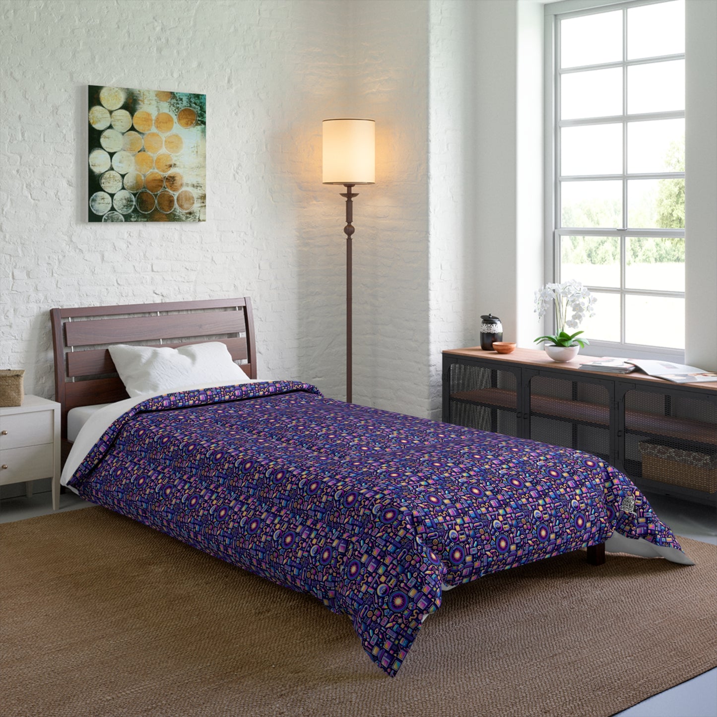 Digital Nostalgia Modern Retro Fusion Comforter - 8404 Design-64