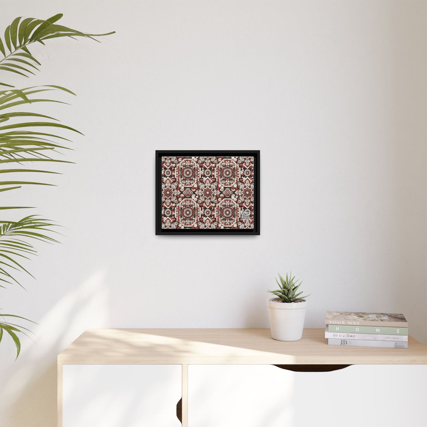 Neo Jomon Sculptural Aesthetics Artisanal Streetwear Matte Canvas, Framed (multi-Color) - 8404 Design-55 A