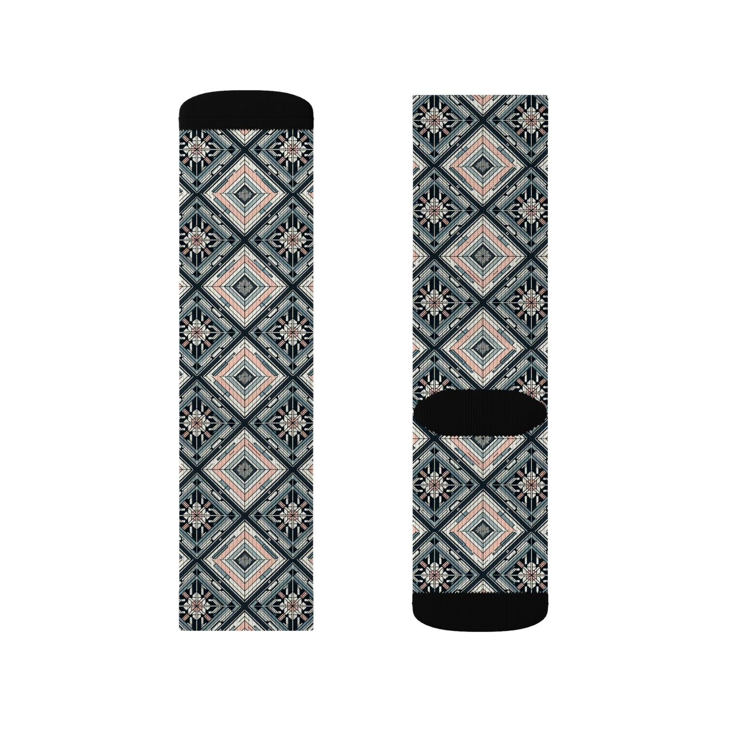 Tech Minimalism Minimalist Tech Sublimation Socks - 8404 Design-60