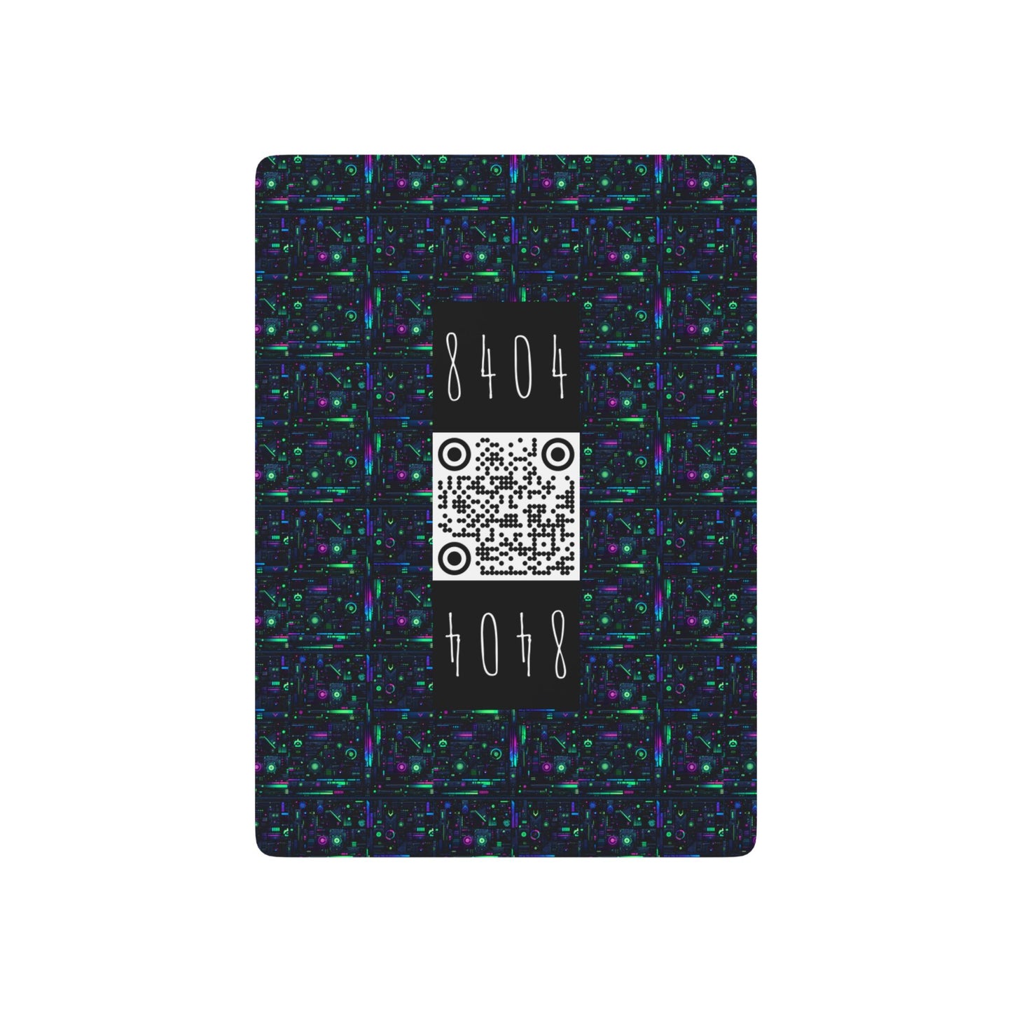 Tech Noir Futuristic Cyberpunk Poker Playing Cards - 8404 Design-62 S