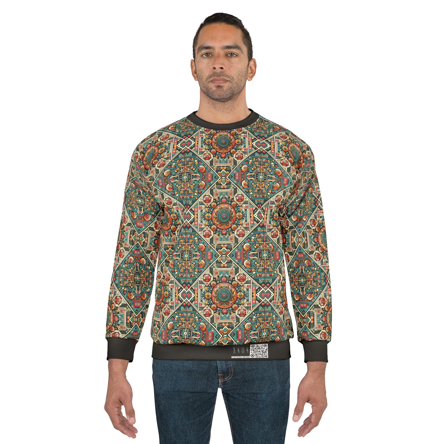 Cultural Fusion Tech Blend of Cultural Heritage With Tech-Inspired Elements Sweatshirt - 8404 Design-74