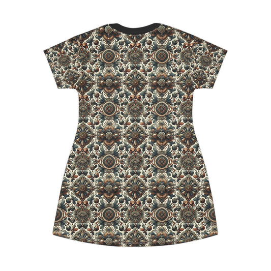 Neo-Dandyism Modern Dandy Streetwear T-Shirt Dress - 8404 Design-51