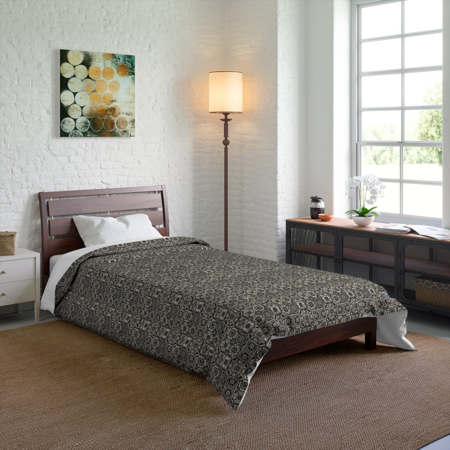 Cyber Garden Party Tech Garden Extravaganza Comforter - 8404 Design-45