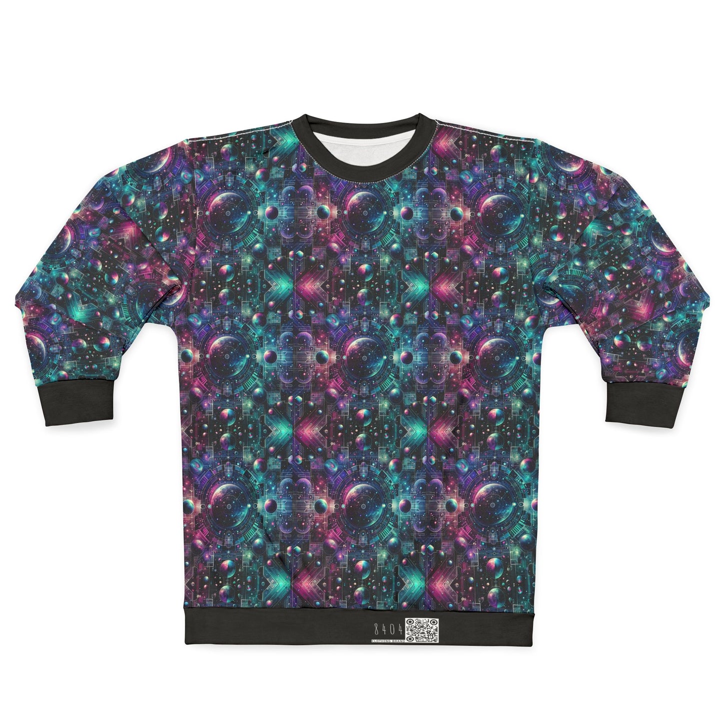 Galactic Hues Tech-Forward Cosmic Fusion Sweatshirt - 8404 Design-59