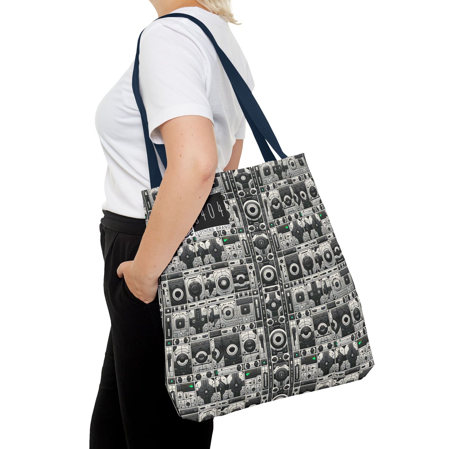 Tech Utility Aesthetics Tech-Forward Minimalism Tote Bag - 8404 Design-60
