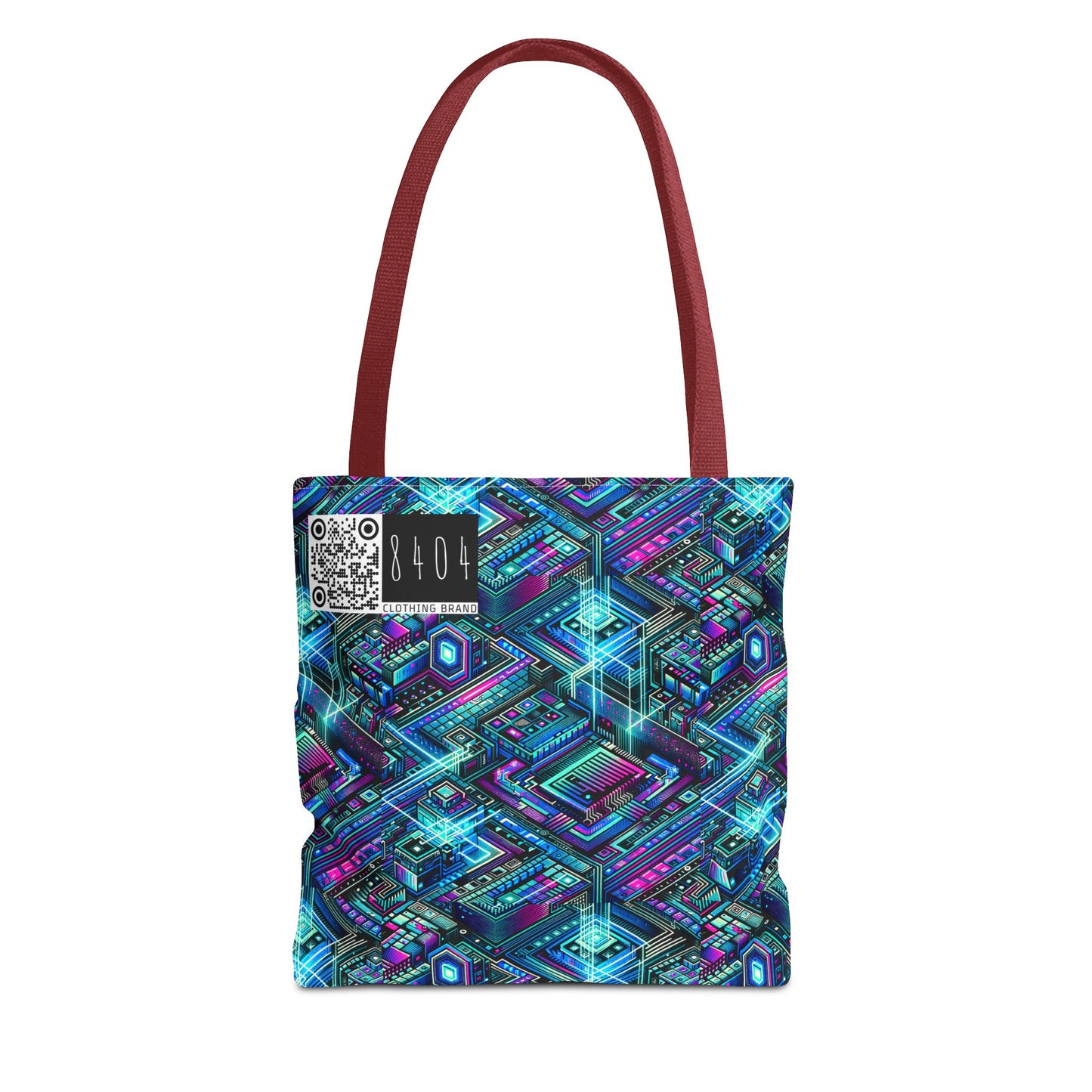Digital Dreamland Futuristic Tech Aesthetic Tote Bag - 8404 Design-42
