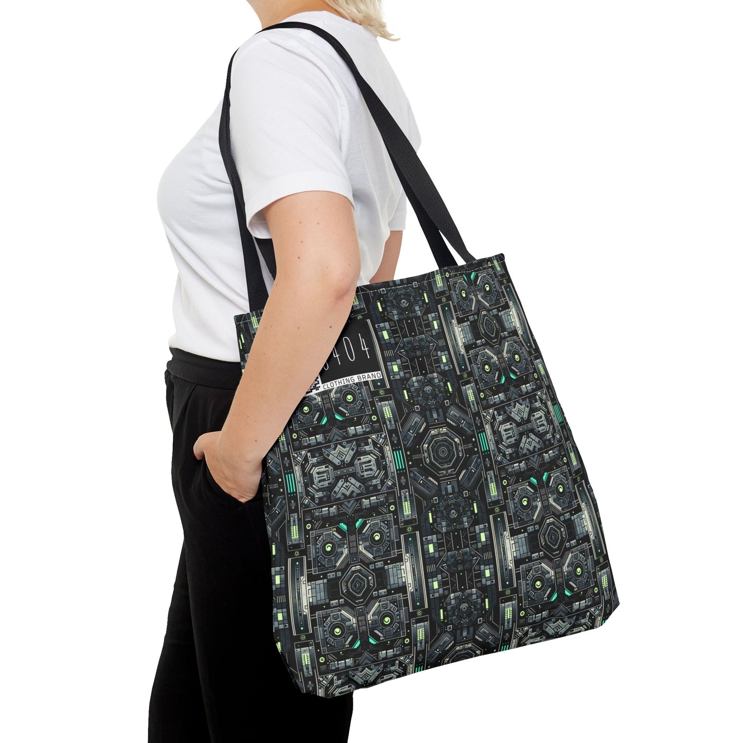 Tech Noir Tech-Forward Minimalism Tote Bag - 8404 Design-52