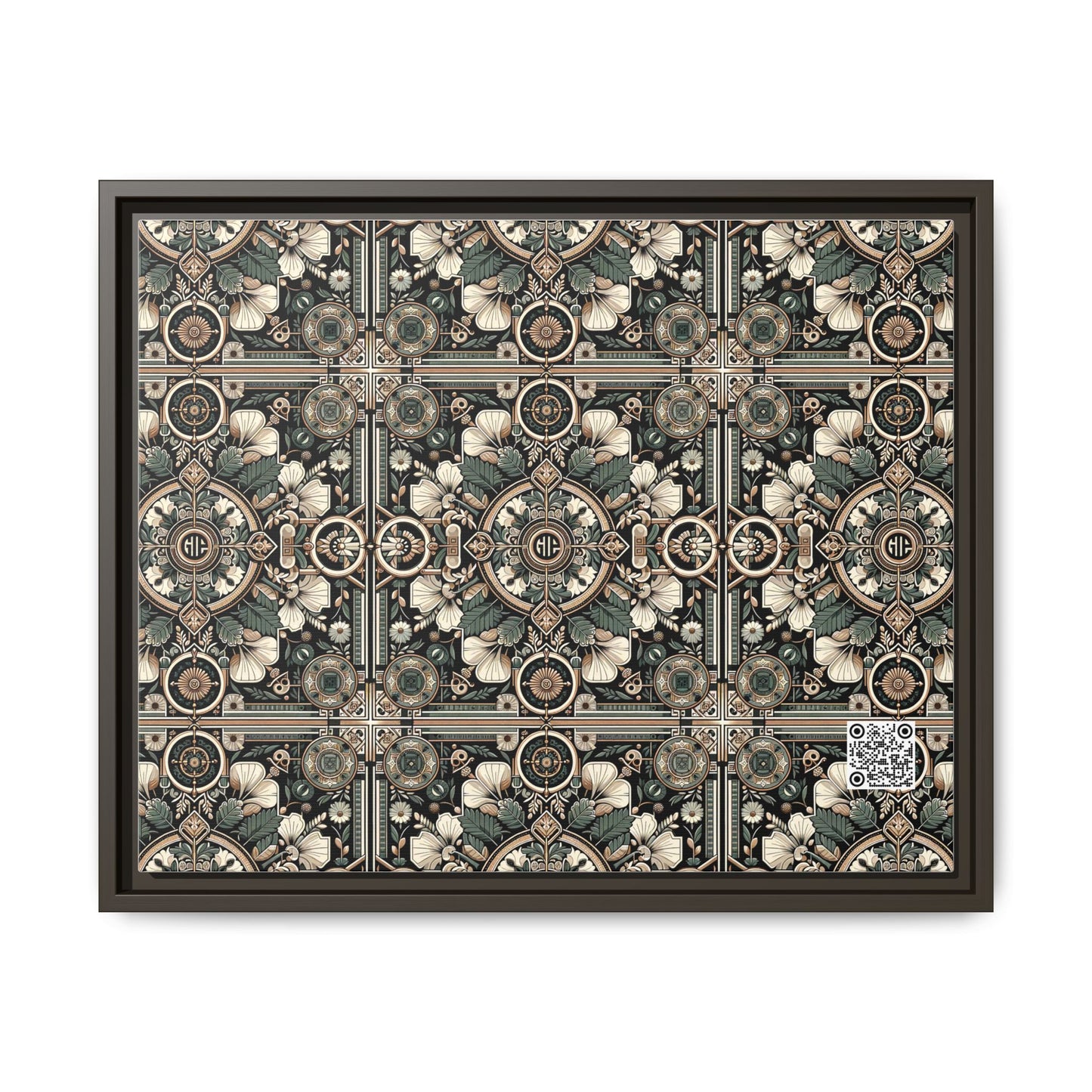 Cyber Garden Party Tech Garden Extravaganza Matte Canvas, Framed (multi-Color) - 8404 Design-66 A