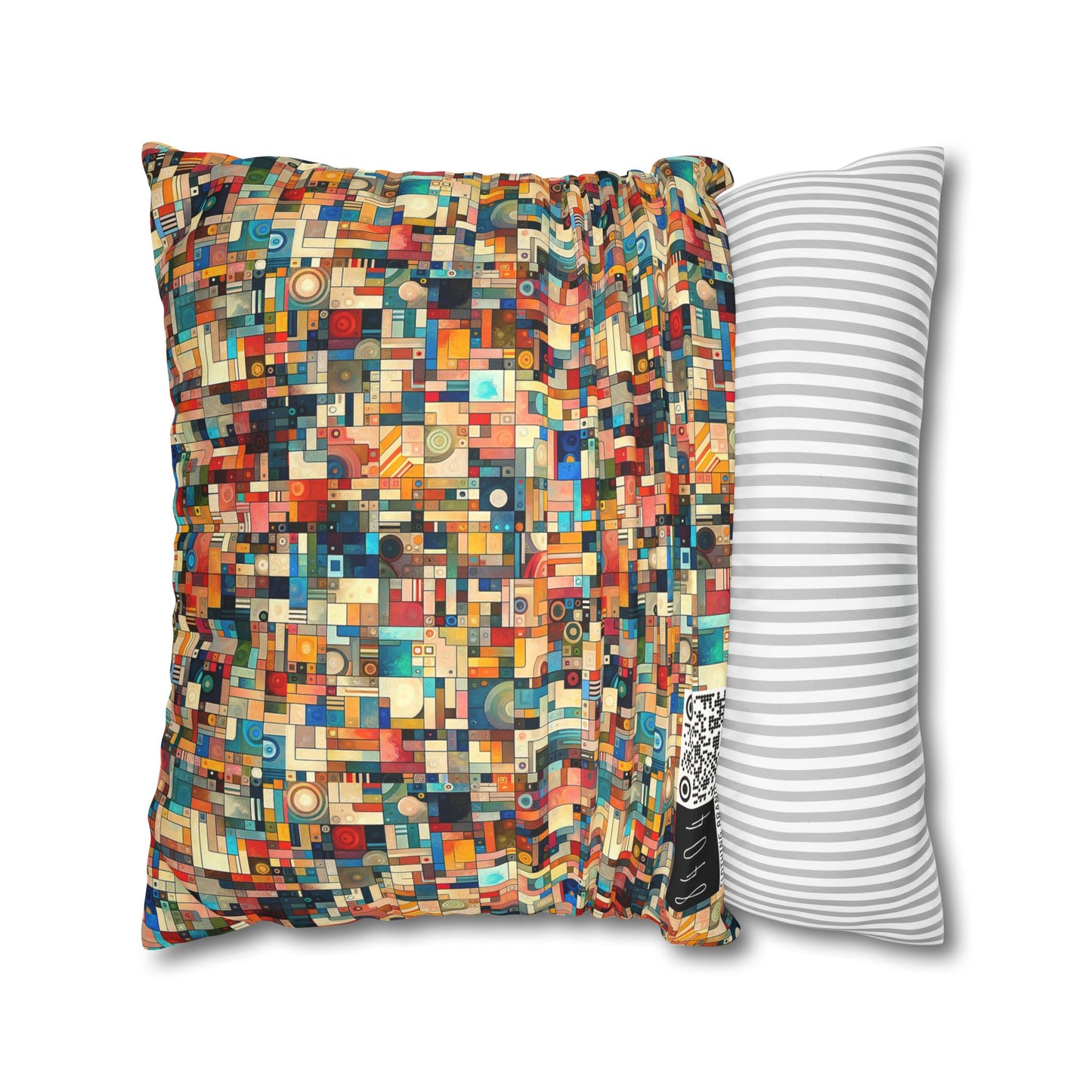 Digital Artistic Expression Artistic Streetwear Faux Suede Square Pillowcase - 8404 Design-46
