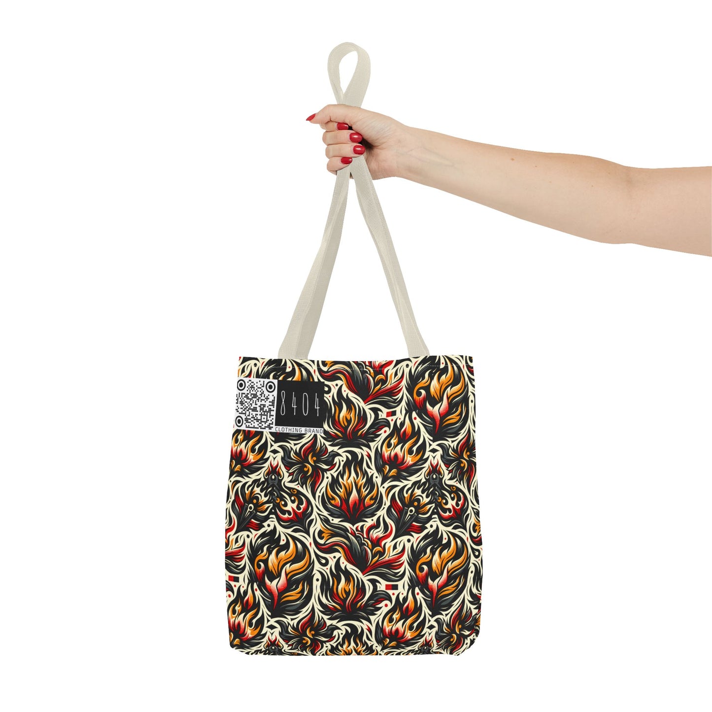 Fire & Flames Bold Streetwear Statement Tote Bag - 8404 Design-57