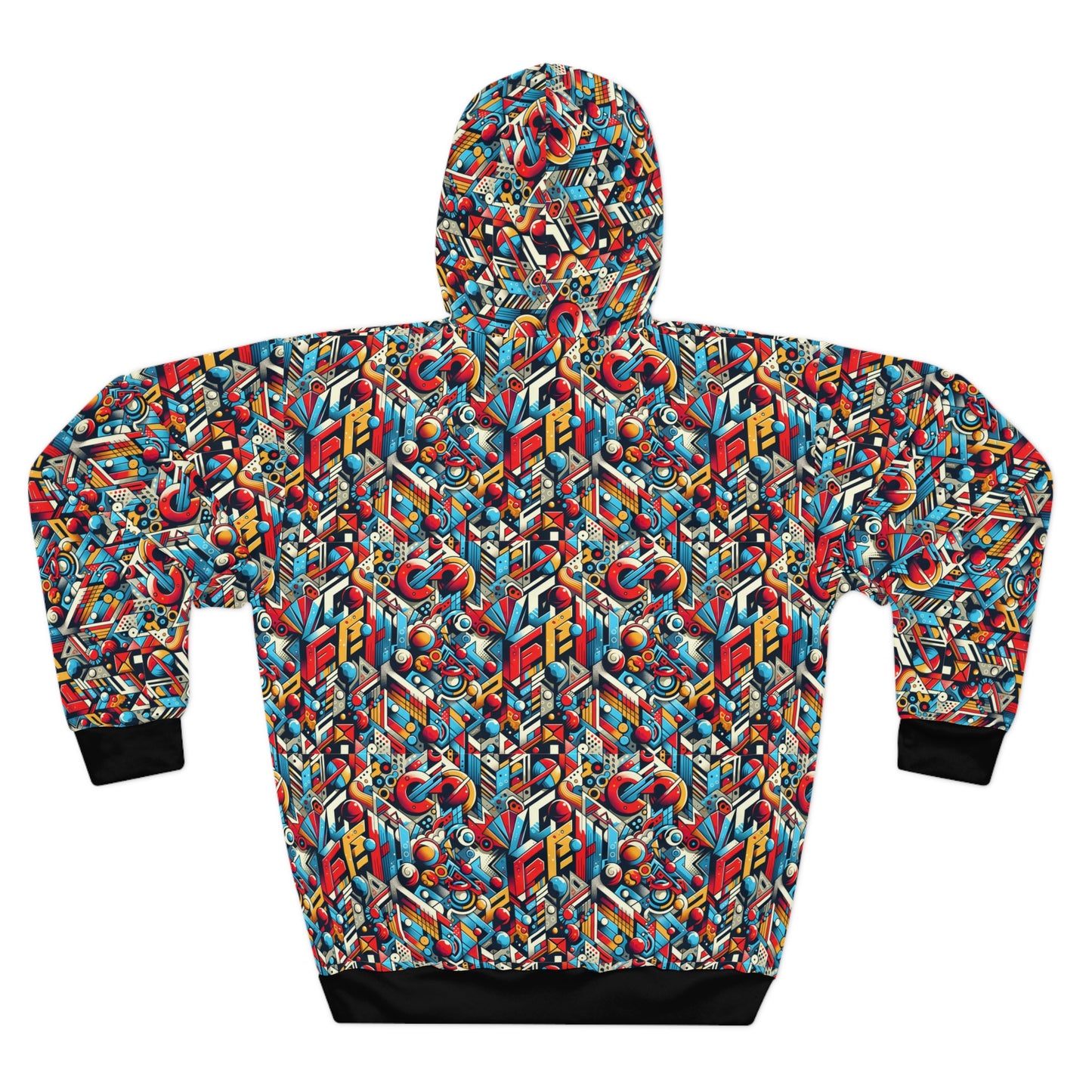 Neo-Traditional Street Art Modern Street Art Fusion Pullover Hoodie - 8404 Design-67