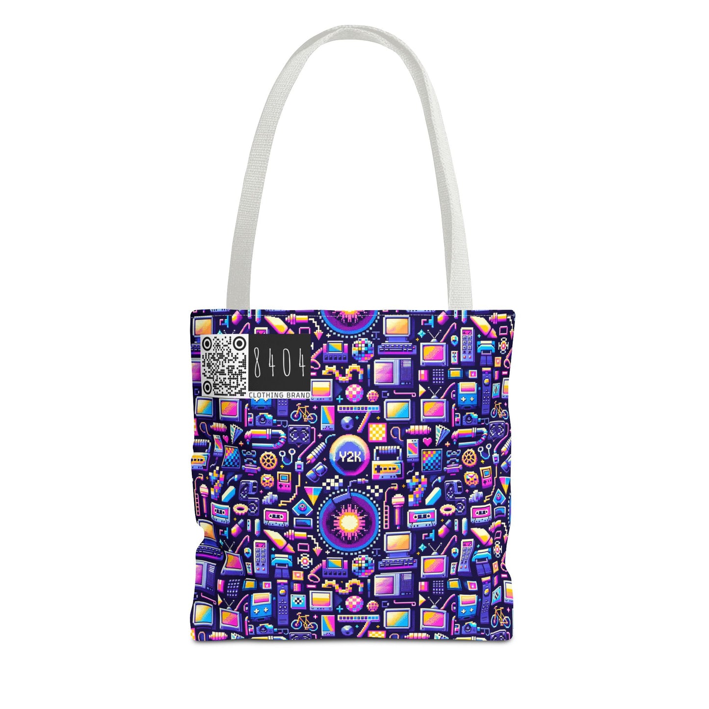Digital Nostalgia Modern Retro Fusion Tote Bag - 8404 Design-64