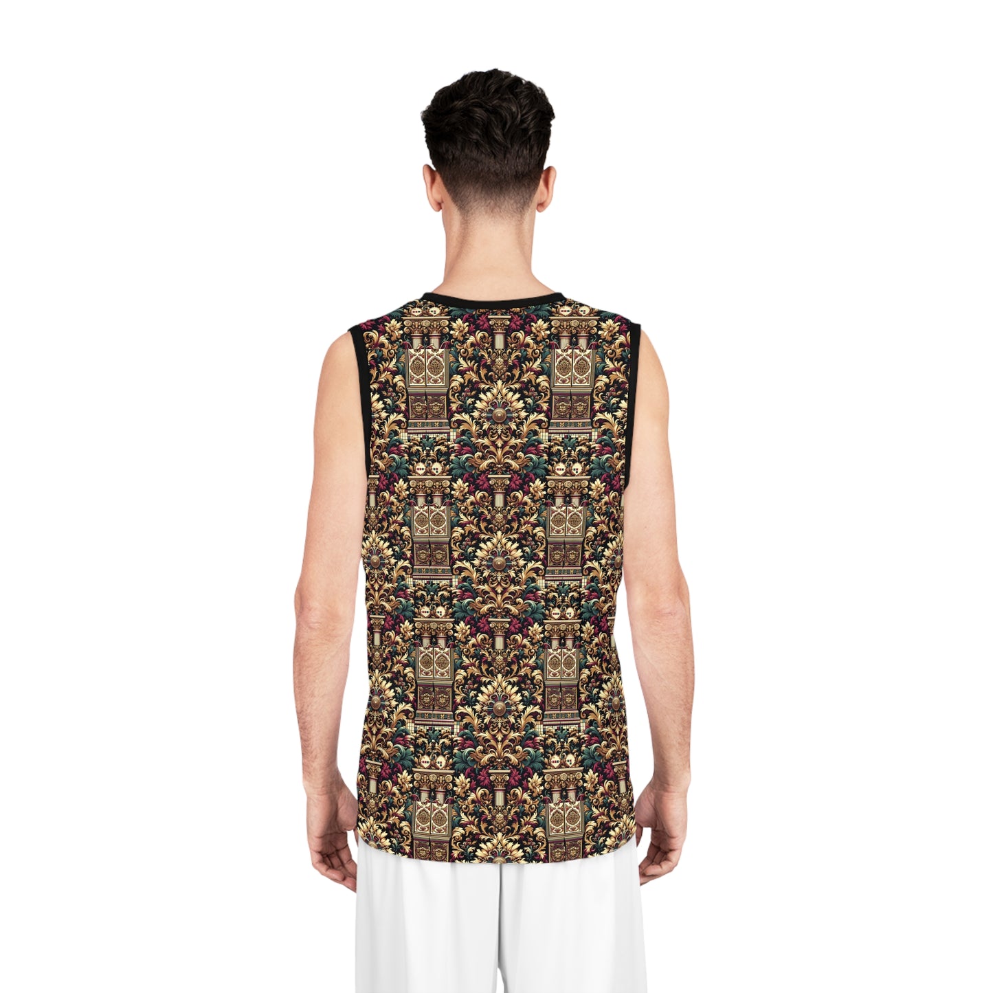 Digital Renaissance Modern Baroque Fusion Basketball Jersey - 8404 Design-57