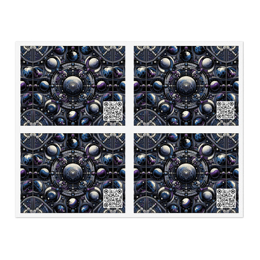 Tech Astronaut Tech-Forward Streetwear Meets Space Exploration Sticker Sheets - 8404 Design-46