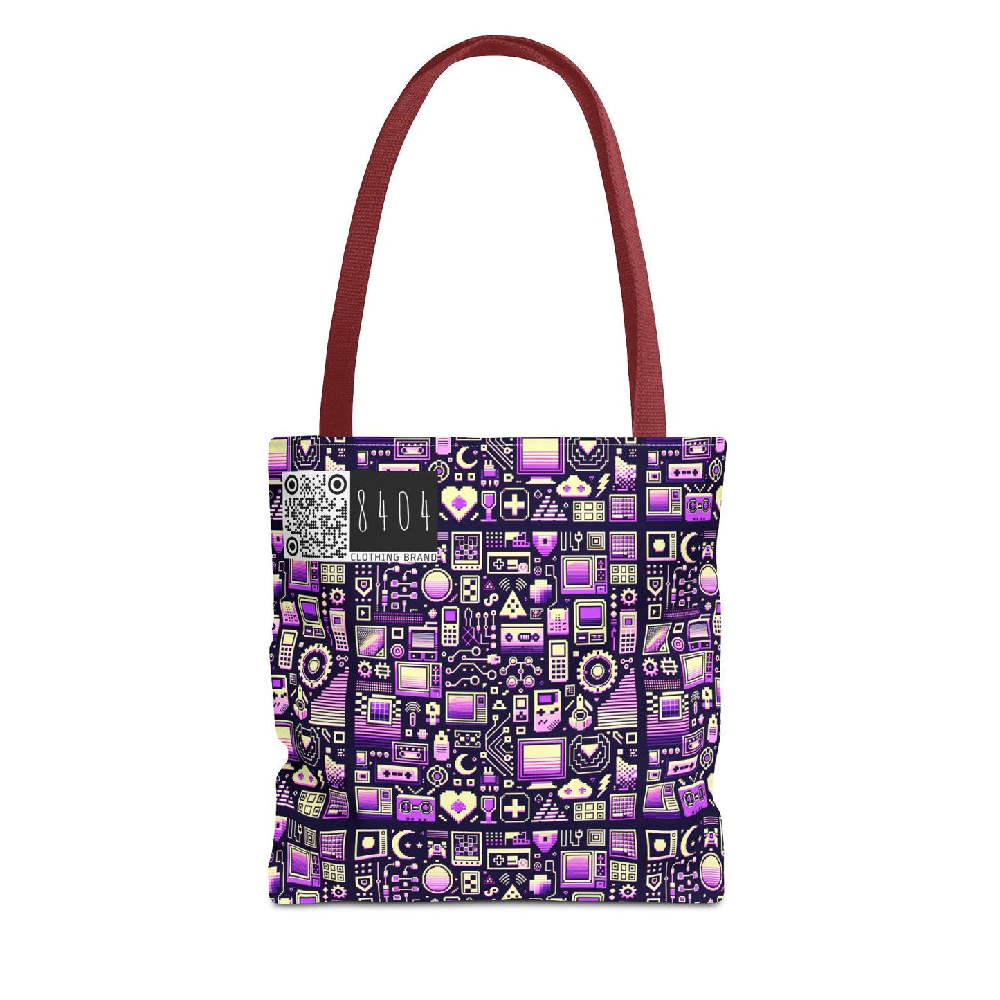 Digital Nostalgia Remix Modern Vintage Fusion Tote Bag - 8404 Design-54