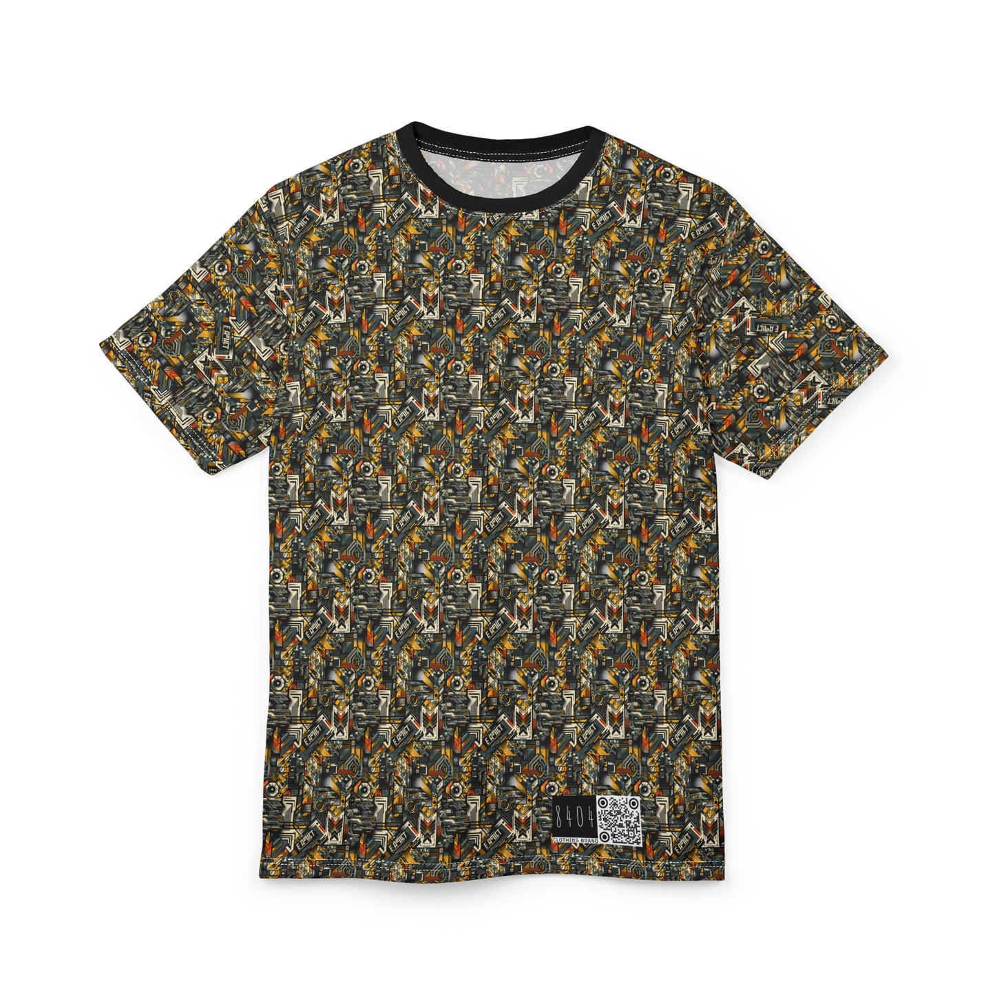 Digital Punk Futuristic Grunge Unisex Cut & Sew Tee - 8404 Design-49