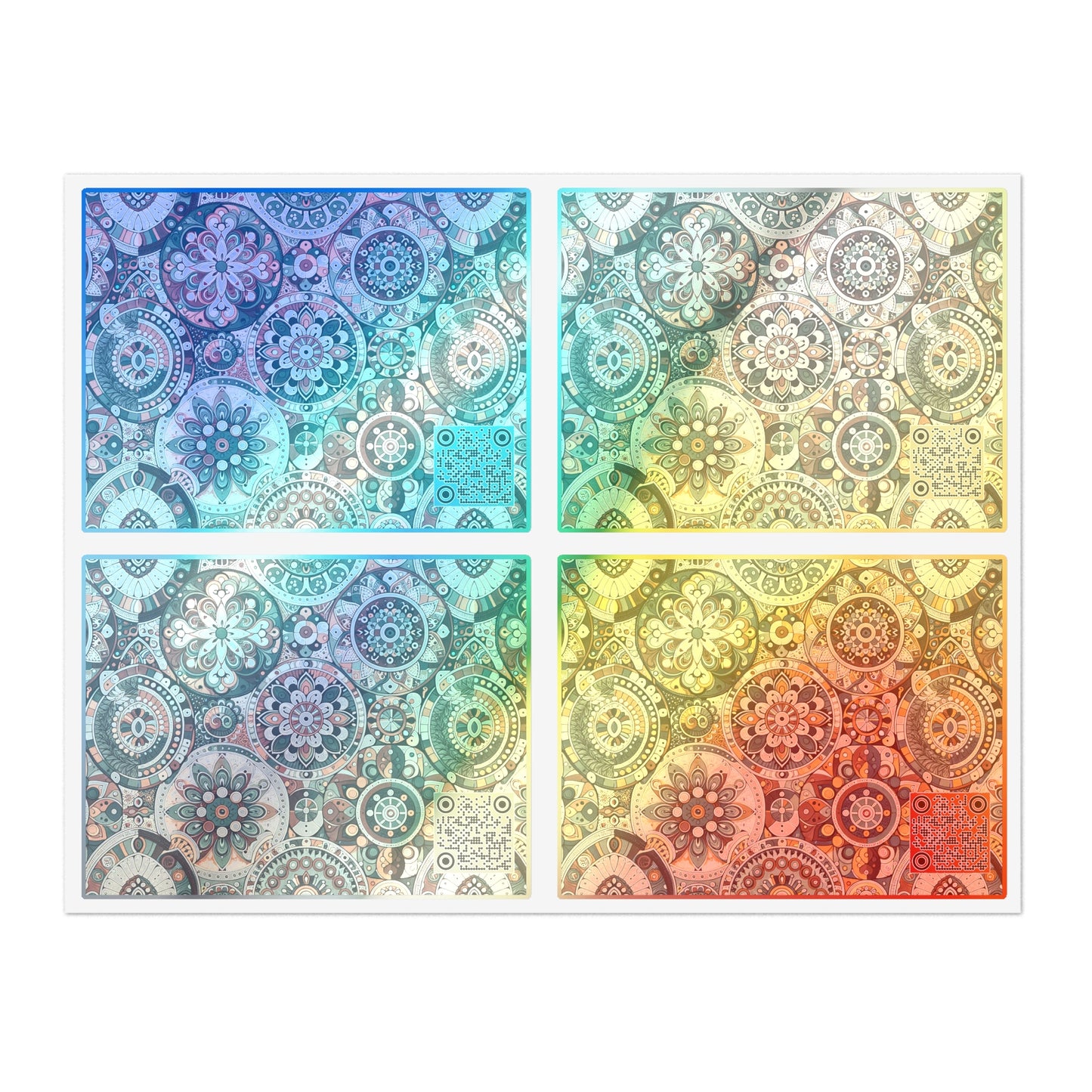 Cultural Artisanal Fusion Cultural Artisanal Streetwear Sticker Sheets - 8404 Design-61