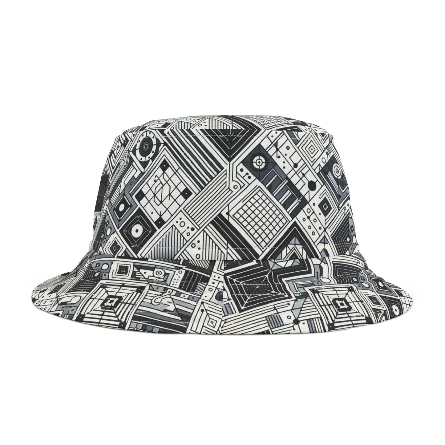 Digital Minimalism Minimalist Tech Bucket Hat - 8404 Design-40