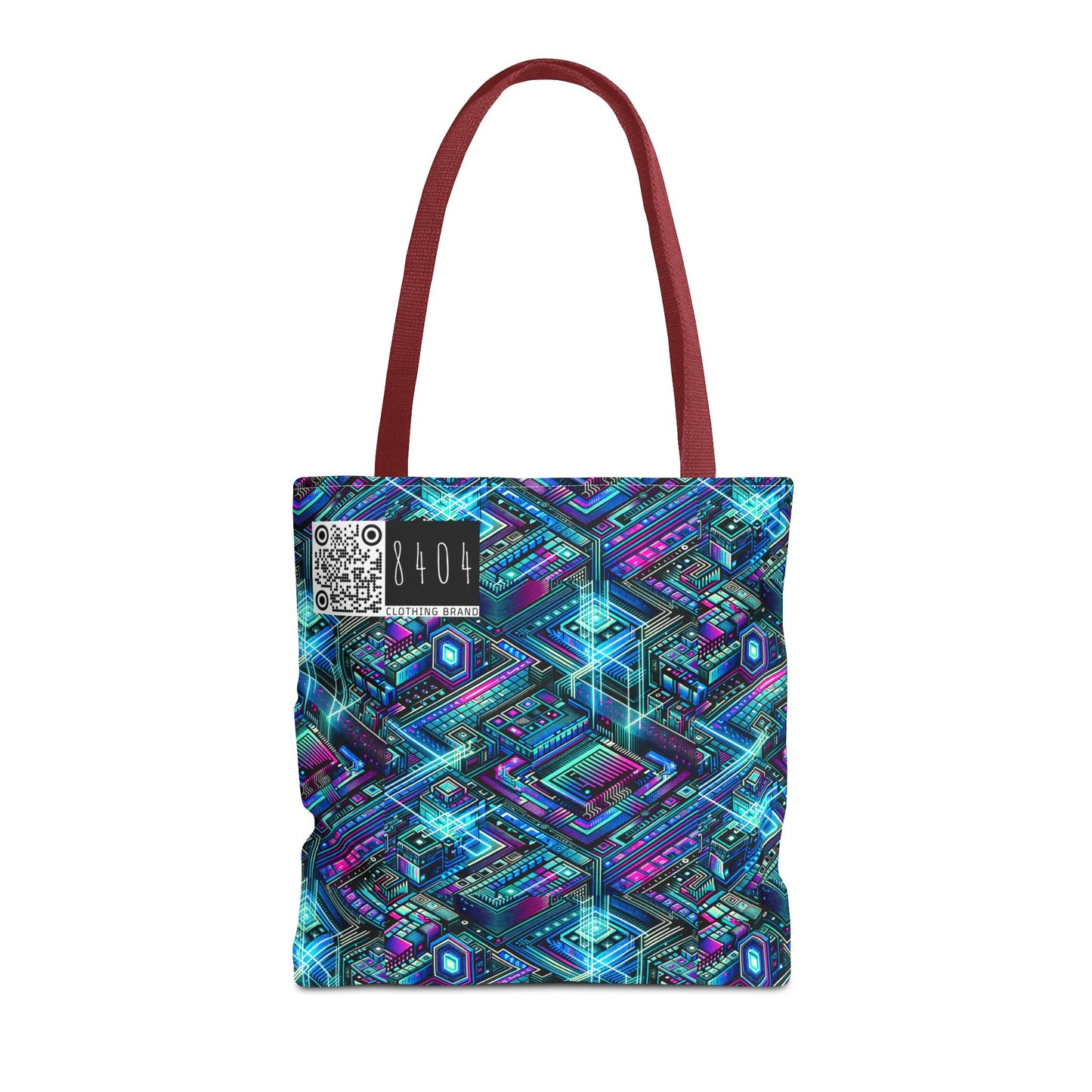 Digital Dreamland Futuristic Tech Aesthetic Tote Bag - 8404 Design-42
