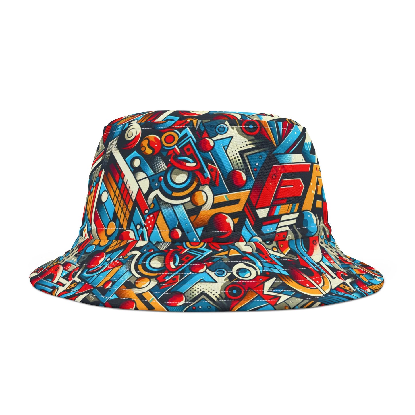 Neo-Traditional Street Art Modern Street Art Fusion Bucket Hat - 8404 Design-67
