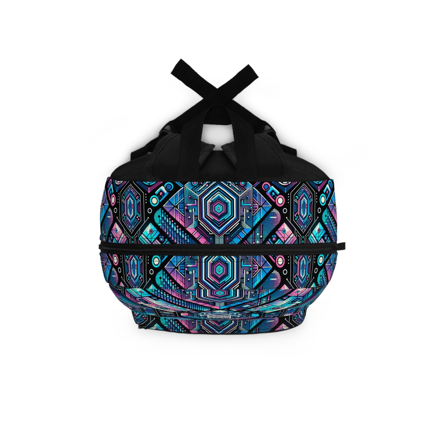 Digital Dreamland Futuristic Tech Aesthetic Backpack - 8404 Design-46